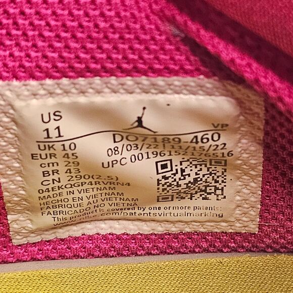 Nike Jordan Why Not Zer0.6 Bright Concord Basketball Shoes Men's Size 11 - Picture 8 of 13